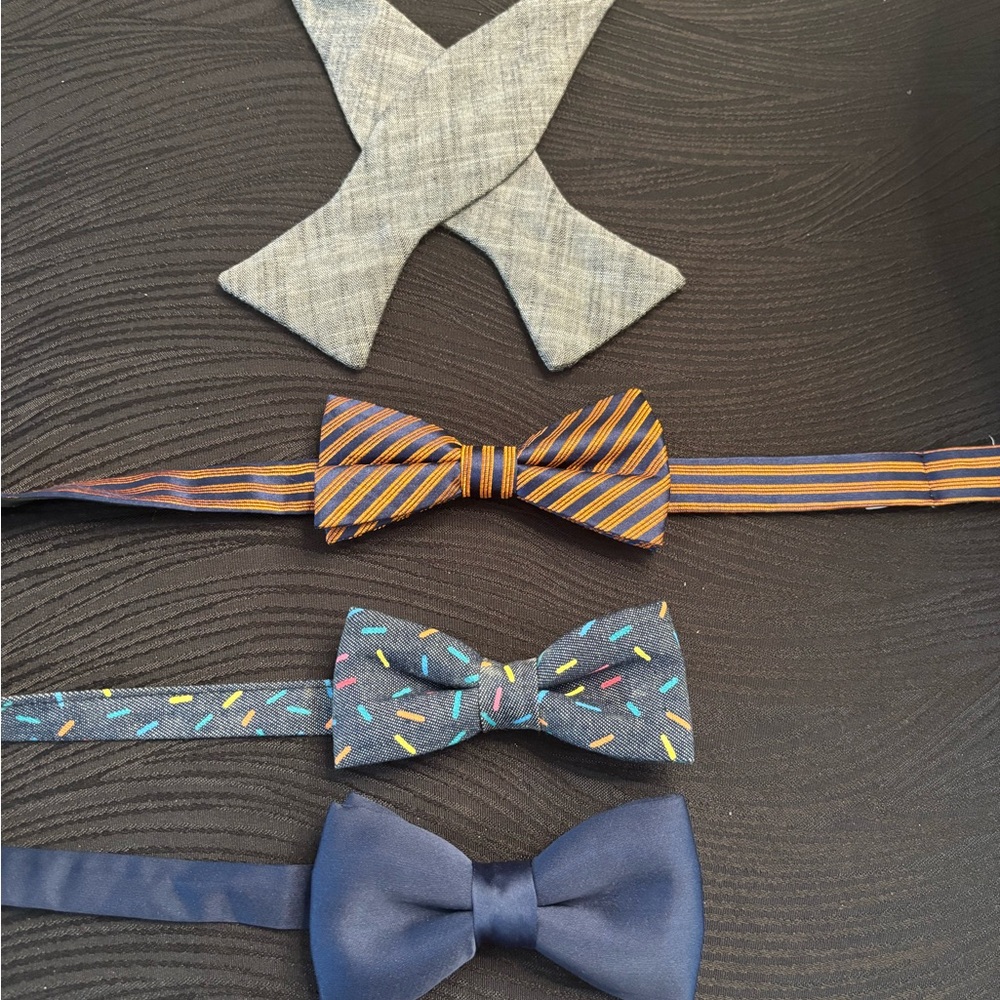 Men’s Bow Tie Bundle – Set of 4 | Classic, Fun, and Formal Styles